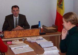 Замминистра юстиции в Бельцах