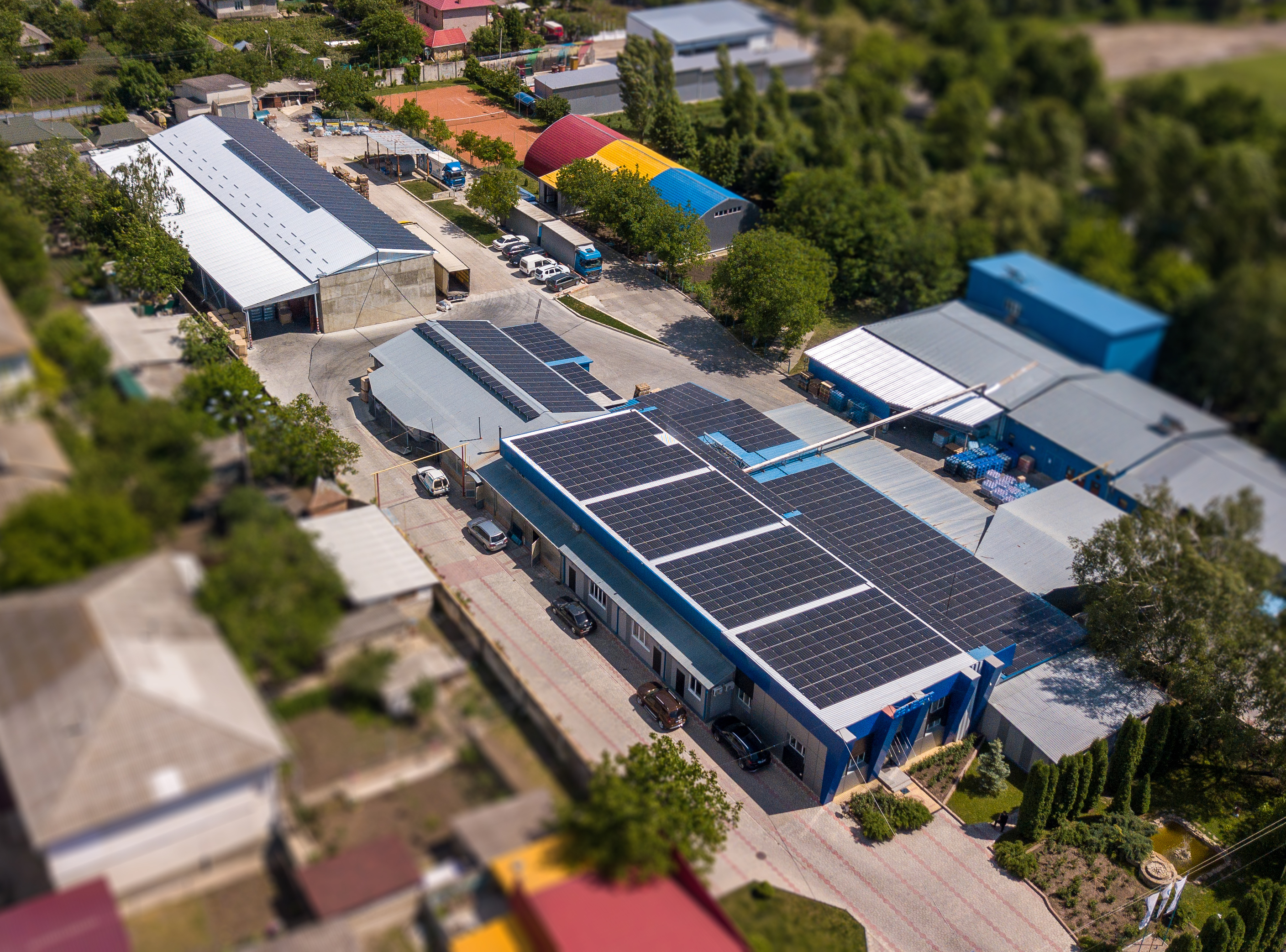 Солнечные панели на заводе Gelibert