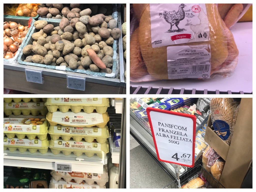 Цены на продукты питания в Румынии