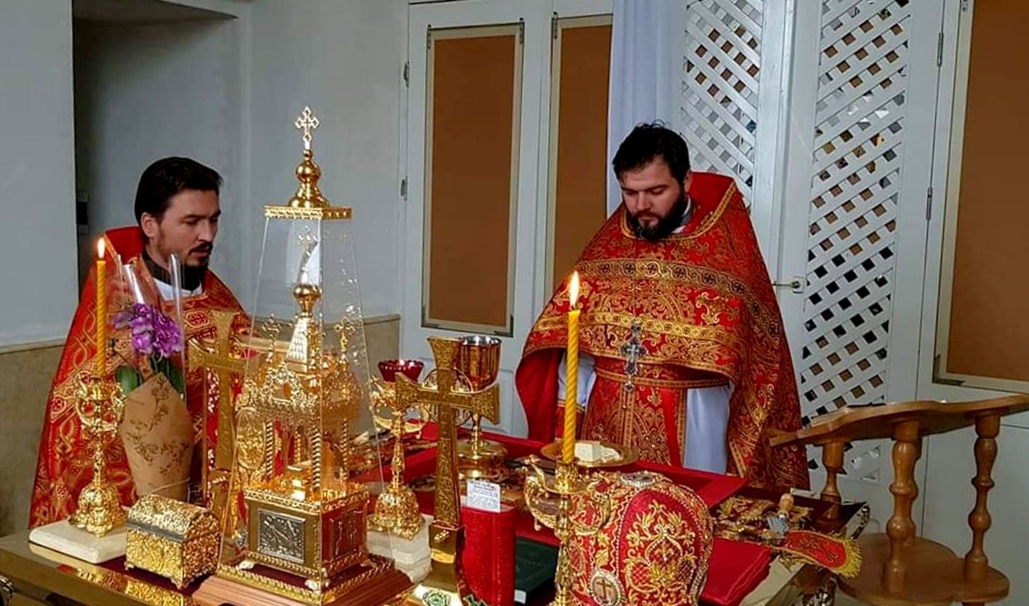 Священник церкви Св. Сергия и Вакха в Единцах