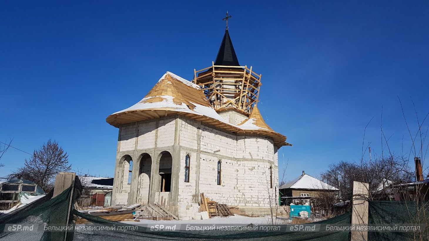 В Единцах строится церковь РПЦ