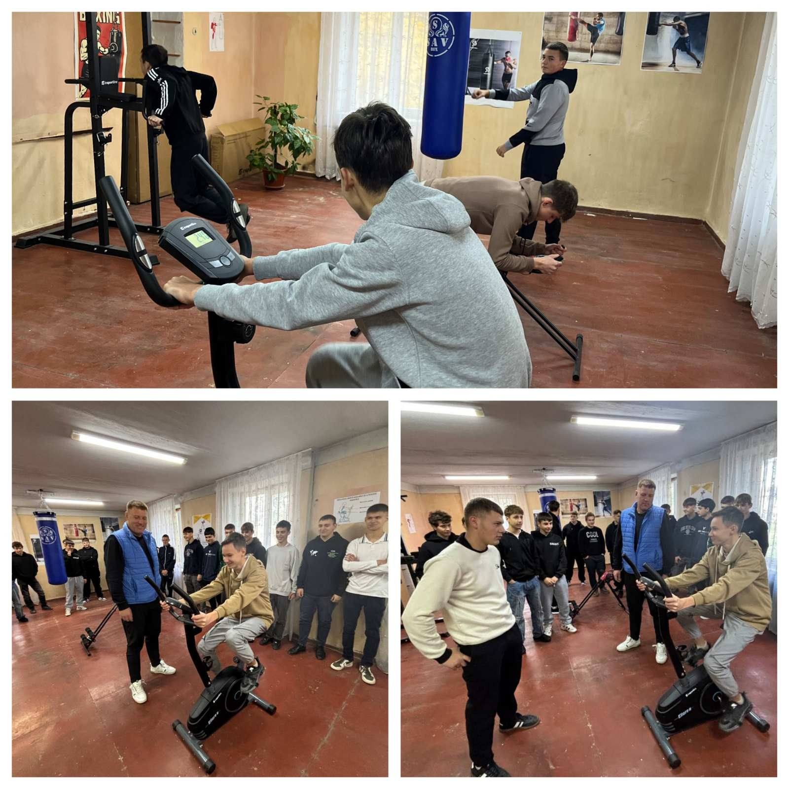 В Бельцах открыли спортзал с тренажёрами для учеников профессиональной школы № 4 фото 2