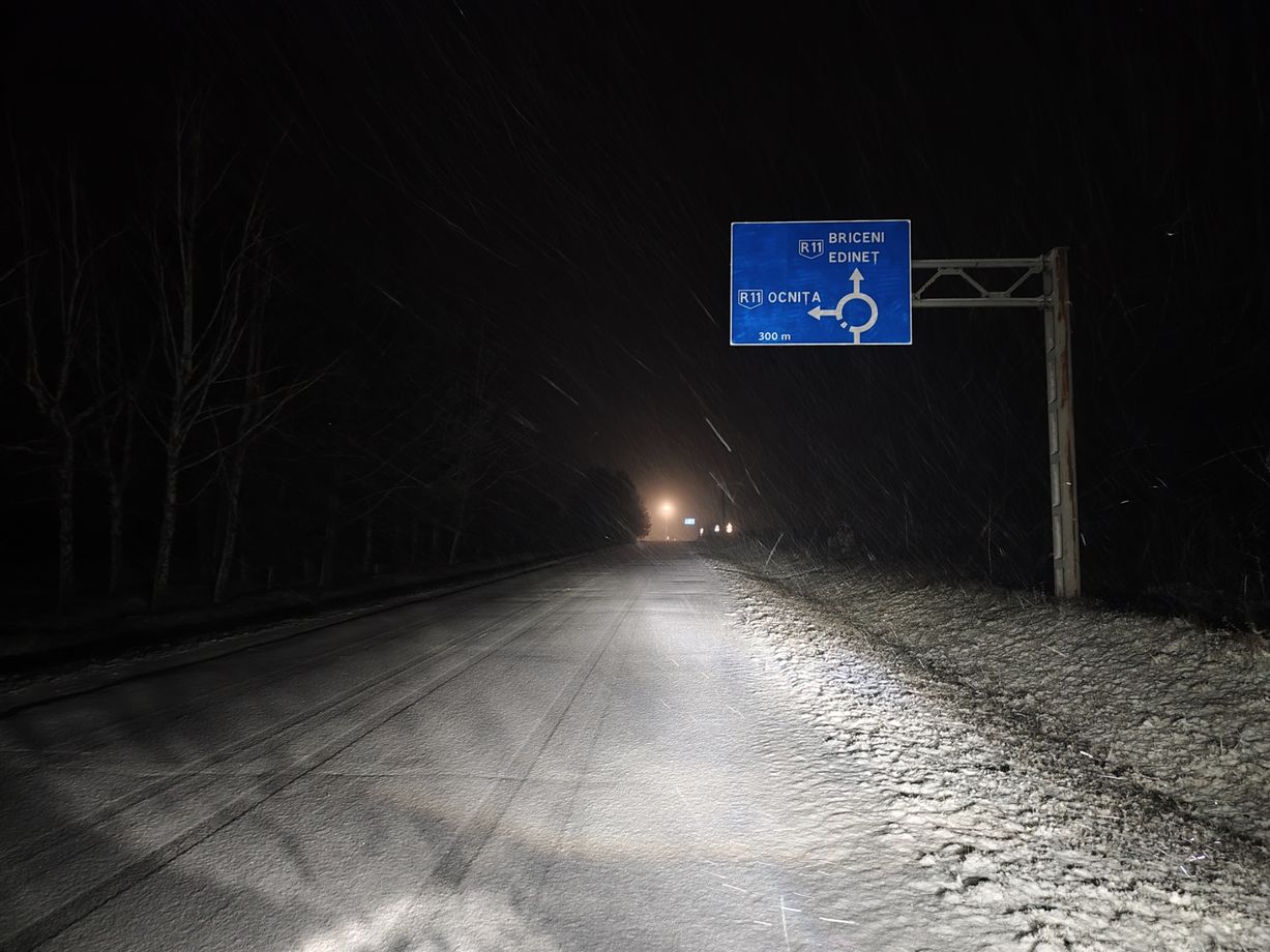 Трасса R11 на севере Молдовы