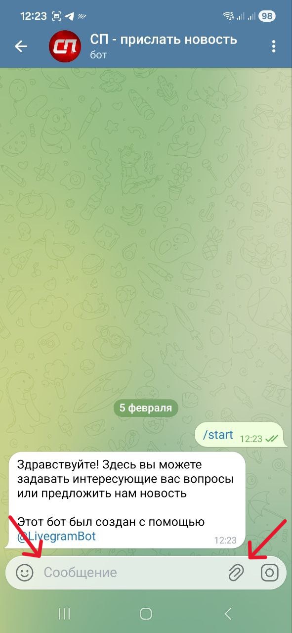 Как написать СП в бот