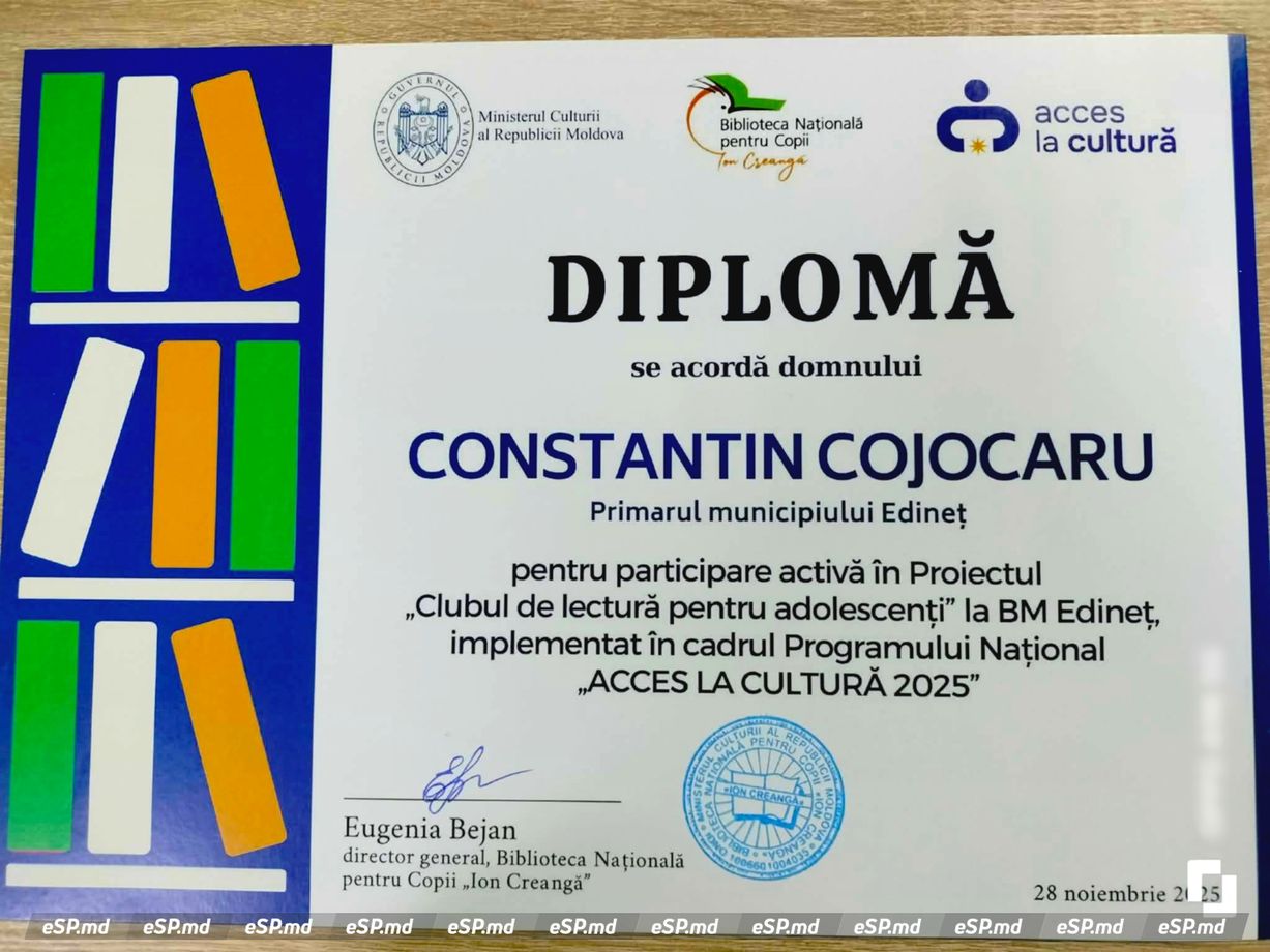 Мэр муниципий Единец Константин Кожокарь