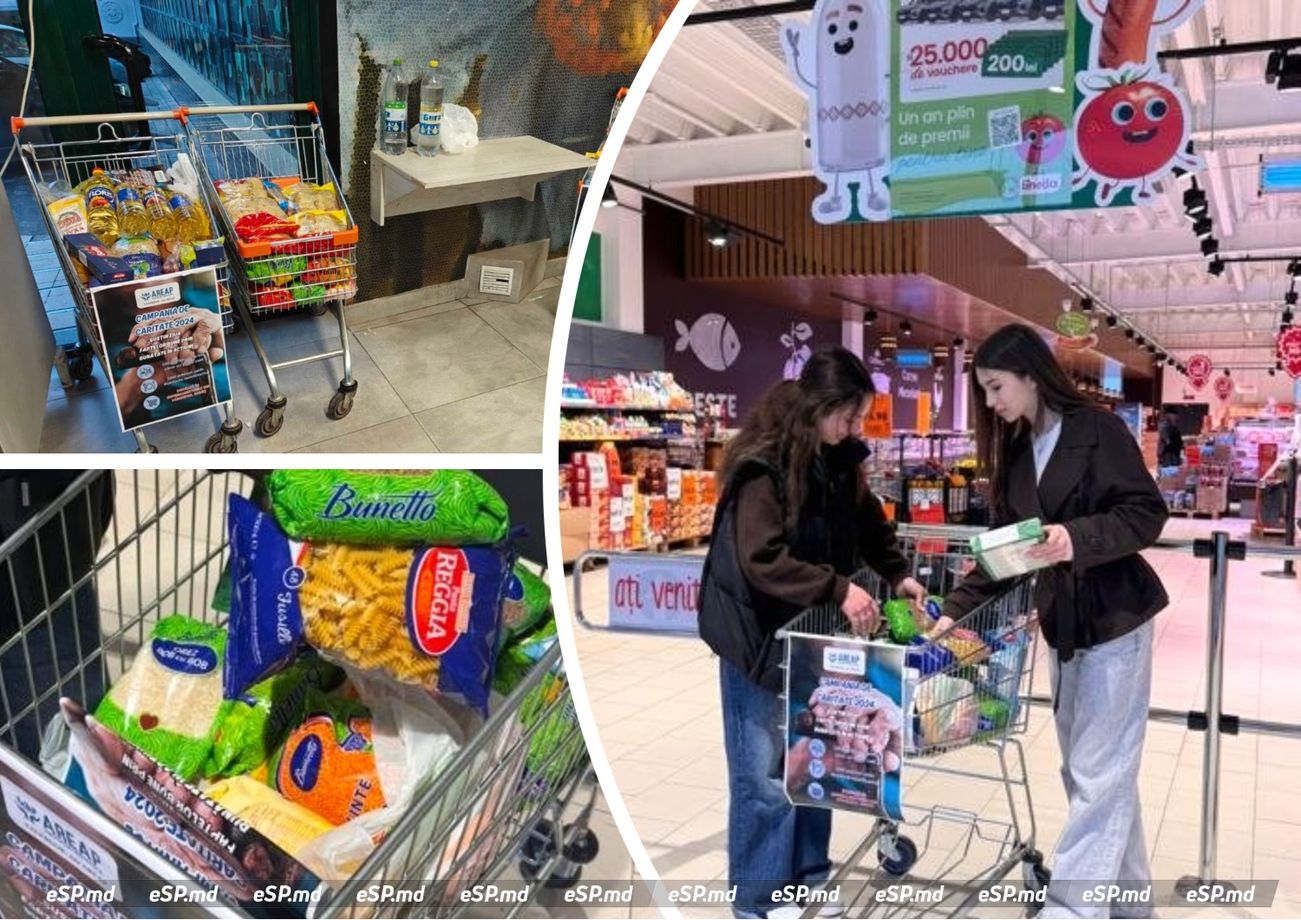 Волонтеры Единец собирают продукты для нуждающихся