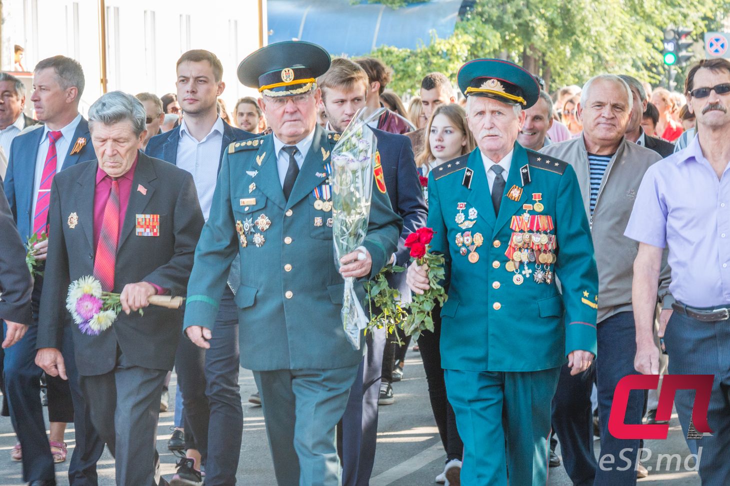 Возложение в Бельцах к годовщине Яссо-Кишинёвской операции