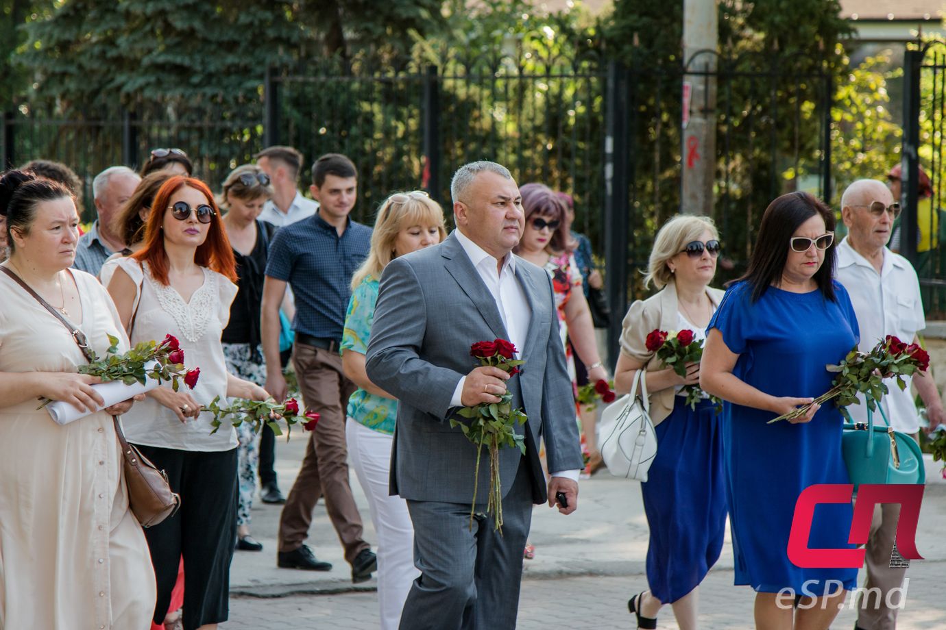 День памяти жертв фашизма в Бельцах, шествие, возложение