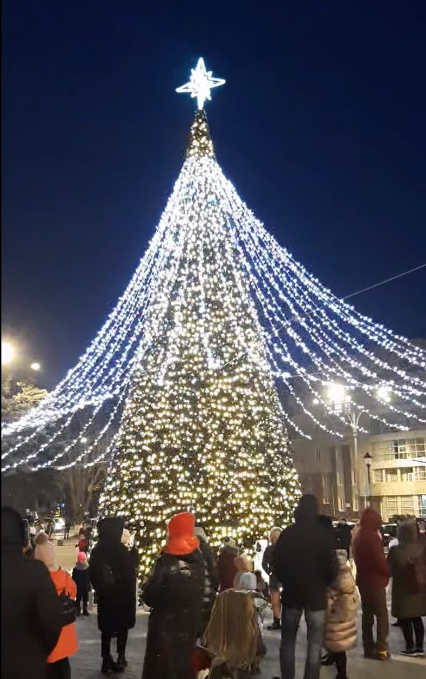новогодняя елка Унгены