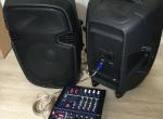Aparataj muzical karaoke mixe, boxe, microfon tot la 450 euro