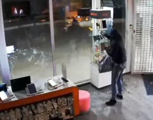 Ограбление магазина в Бельцах видеозапись
