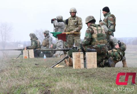 Совместные учения военных США и Молдовы на бельцком полигоне