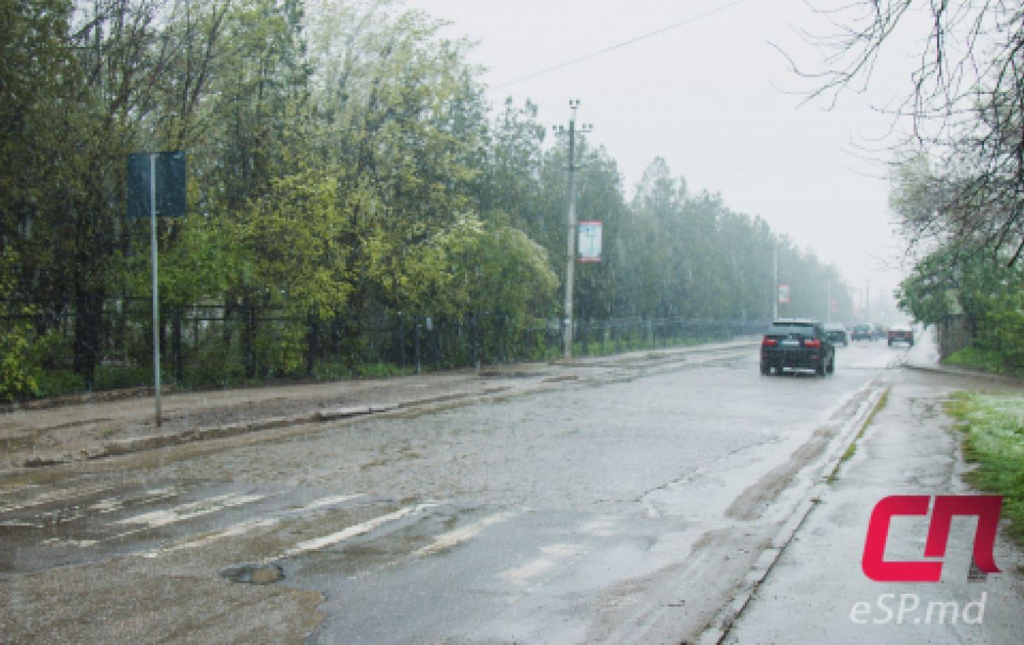 Мокрый снег в Бельцах