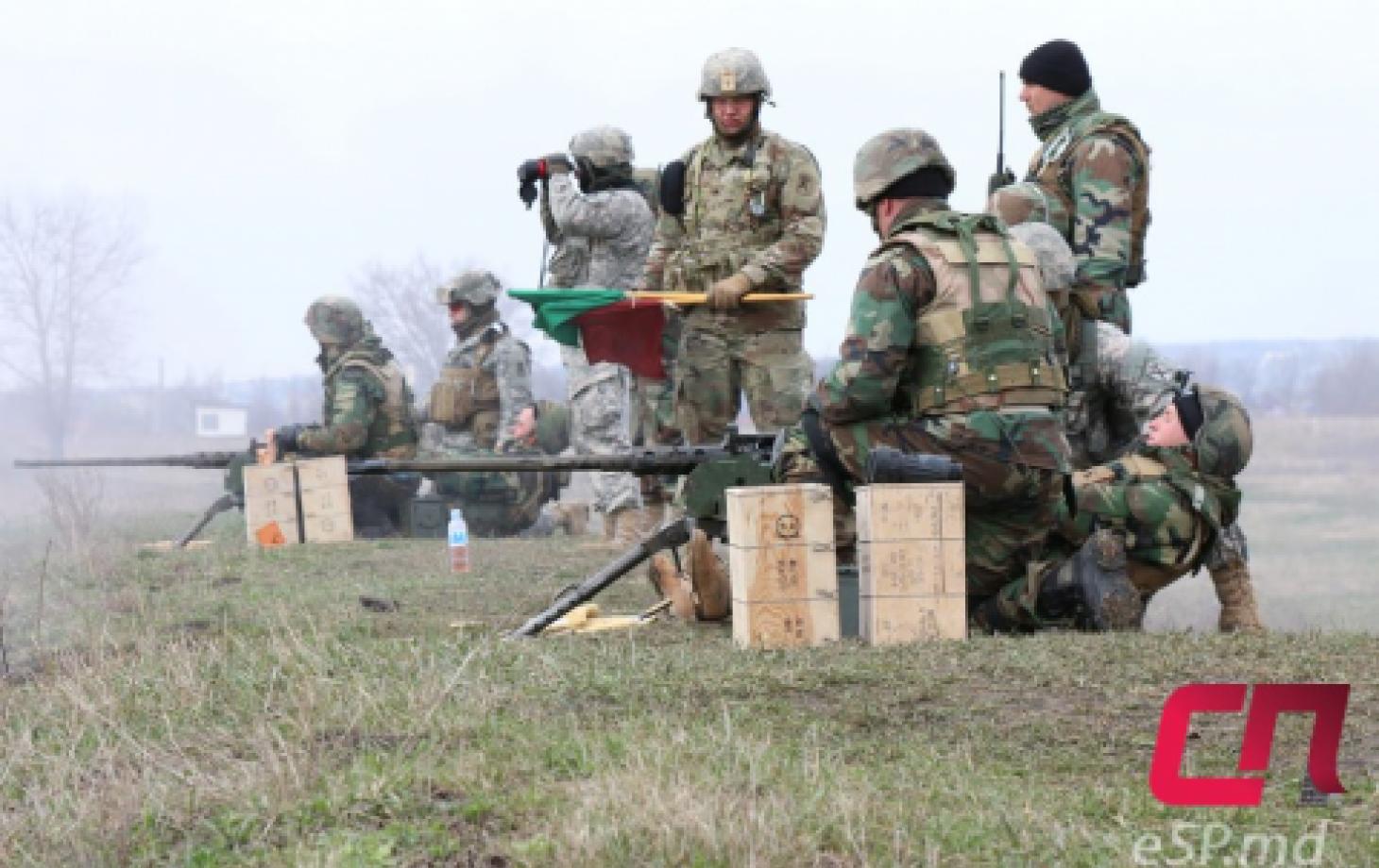 Совместные учения военных США и Молдовы на бельцком полигоне