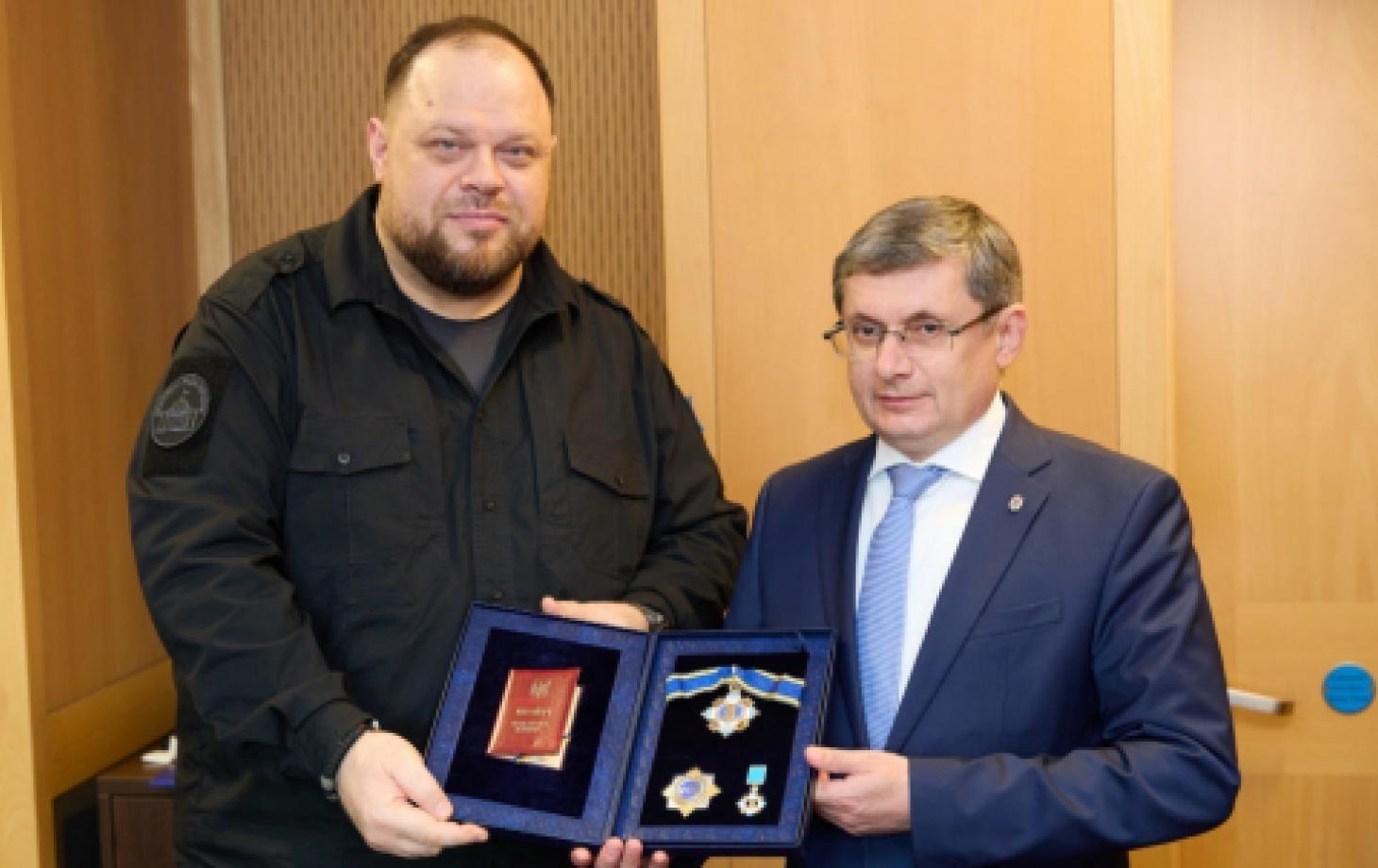 Igor Grosu a primit Ordinul Prințului Iaroslav cel Înțelept din ordinul lui Zelenski