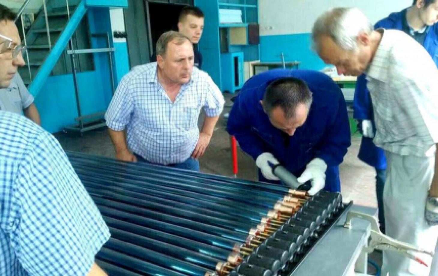 производство солнечных коллекторов на заводе «Рэут»