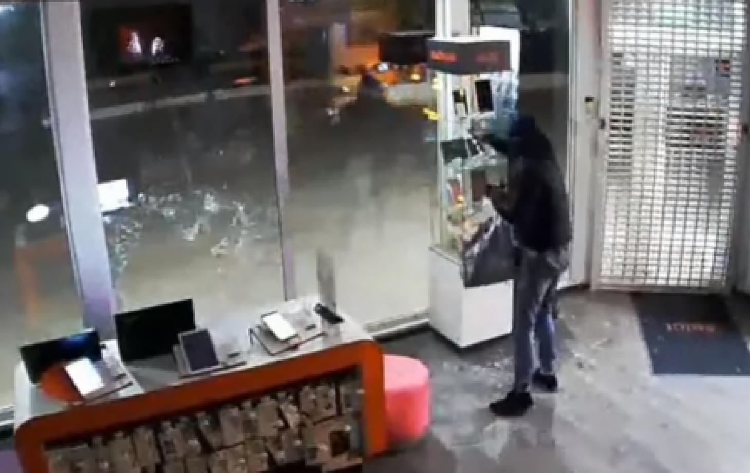 Ограбление магазина в Бельцах видеозапись